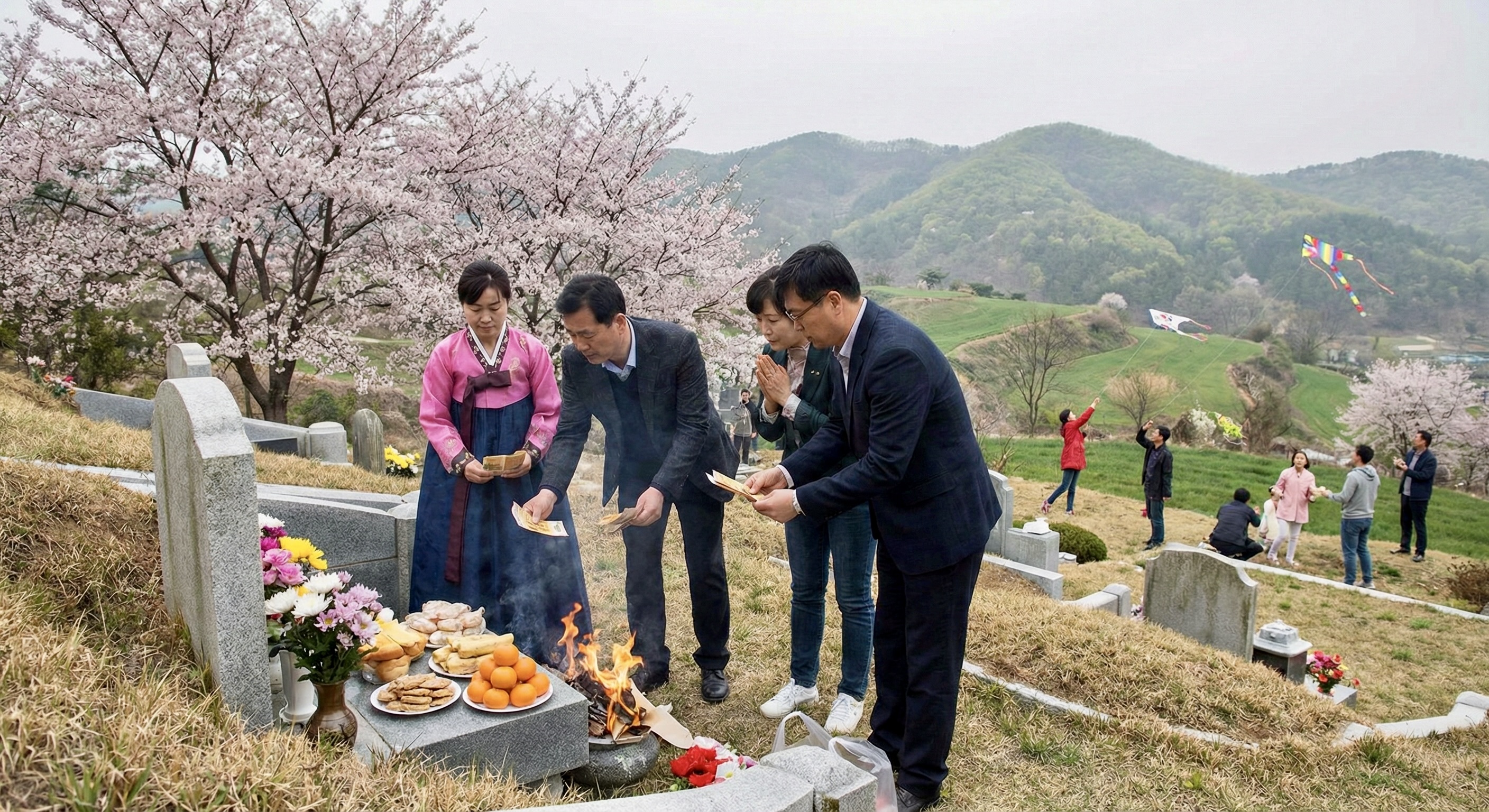 Scène de Qingming à Tamsui.